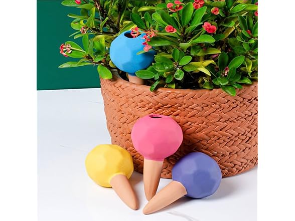 4Pcs Self Water Terracotta Spikes