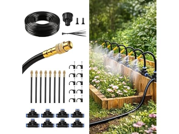 SMIDOLE 100FT Drip Irrigation System Kit