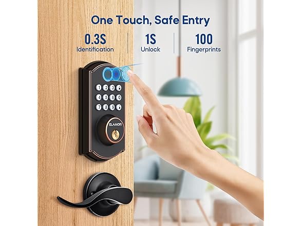 ELAMOR M19 ORB Fingerprint Lock