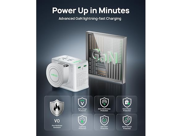 Wollzz 75W Tiny Universal Travel Adapter