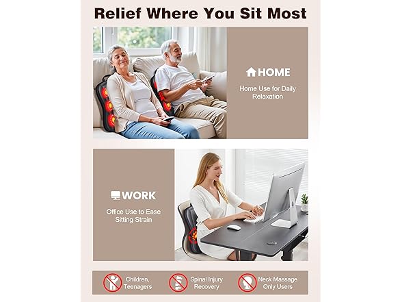 Shiatsu Back Massager with Heat