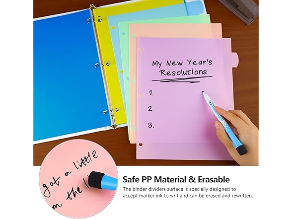 HABGP 96Pcs/12 Set 3 Ring Binder