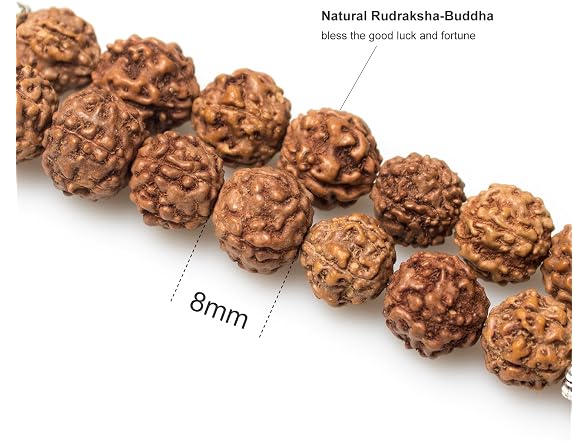 PWMENLK 108 Mala Beads Necklace 7 Necklace(rudrak