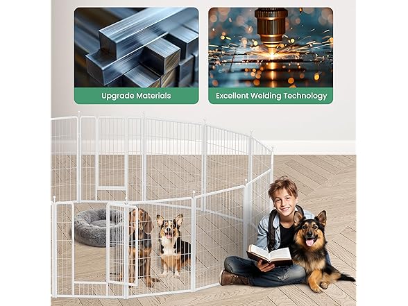 HealSmart Dog Playpen Indoor, Puppy Play