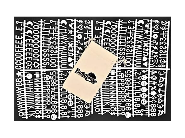 Farmhouse Letter Boards White Letter Set