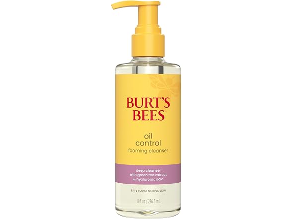 Burts Bees Oil Control Foaming Cleanser 8 oz