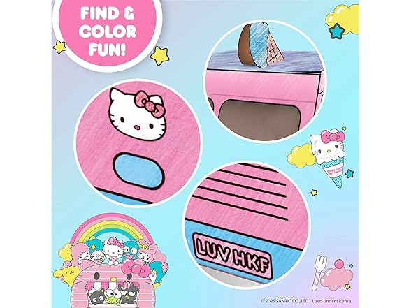 Hello Kitty and Friends Create & Color Ice Cream Truck Playhouse