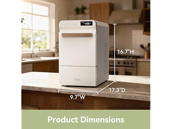 Gevi Nugget Ice Maker, Timer, 40lbs
