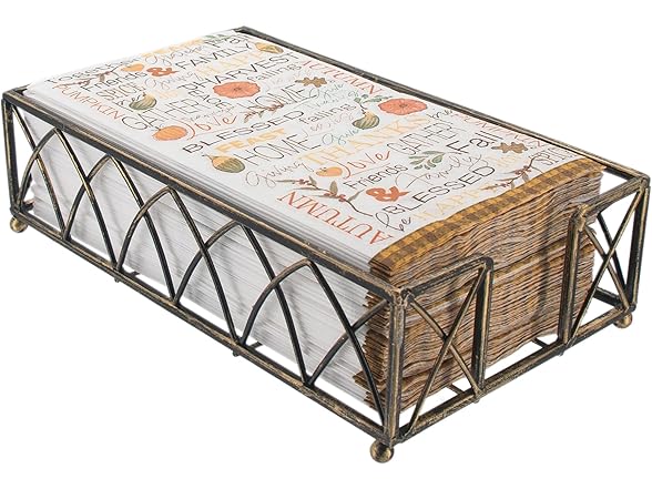 Arch Design Guest Towel Napkin Holder Caddy