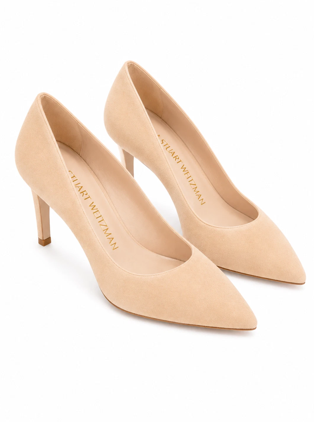 Stuart Weitzman Anny 85 Suede Pumps (Open Box) - Gallery 5