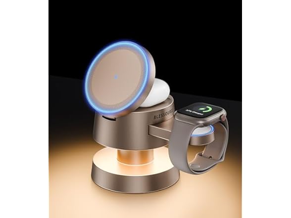 BLESSOURCE 4-in-1 Magnetic Wireless Charging Station - Gallery 3