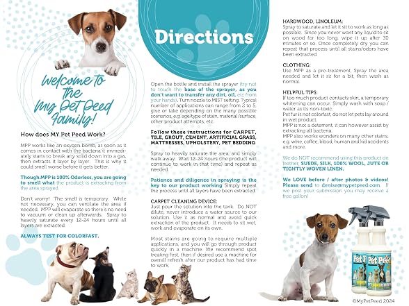 My Pet Peed 1 Gallon Refill Pet Stain & Compl