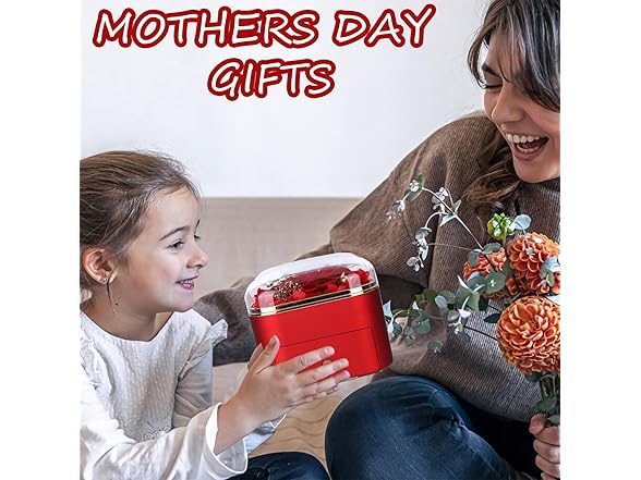 Xyulaan Red Preserved Rose w/ Necklace