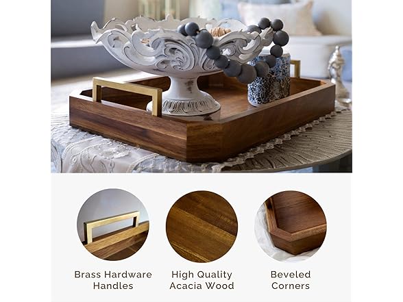 Fine Nest Home Decorative Acacia Wood
