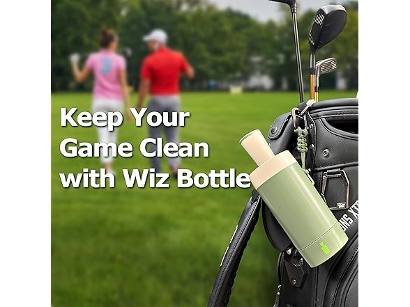 Wiz Bottle Golf Ball Cleaner Portable