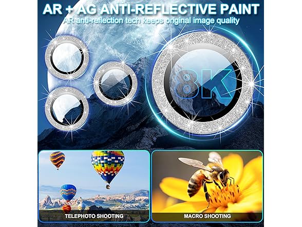 AIDOWU 2 Pack Camera Lens Protector