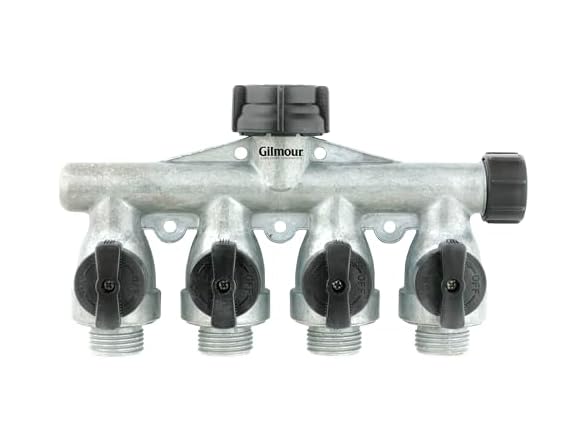 Gilmour Heavy Duty 4-Way Hose Splitter