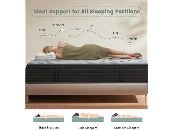 PECHINOU 12 Inch King Size Mattress