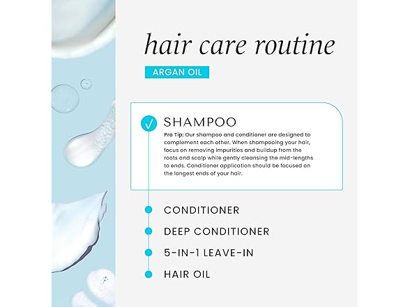 HASK Argan Oil Reparing Shampoo, 12 Fl Oz