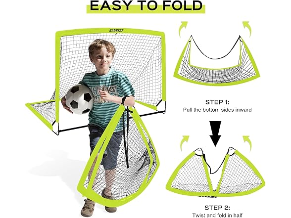 6x4 ft Soccer Goals for Backyard Set of 2