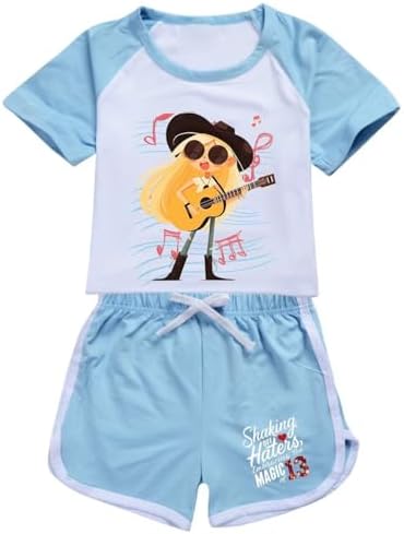 2 PC Girls Princess T-Shirt & Shorts
