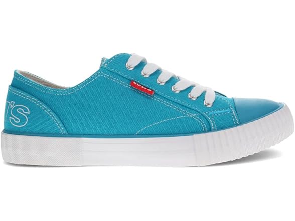 Levi's Women's Casual Sneaker, Aqua, 6