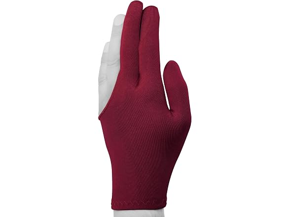 Quality gloves Billiard Fits Either (Burgundy) - Gallery 2