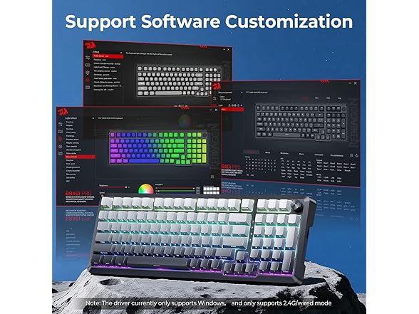 Redragon Grey Gradient Keyboard