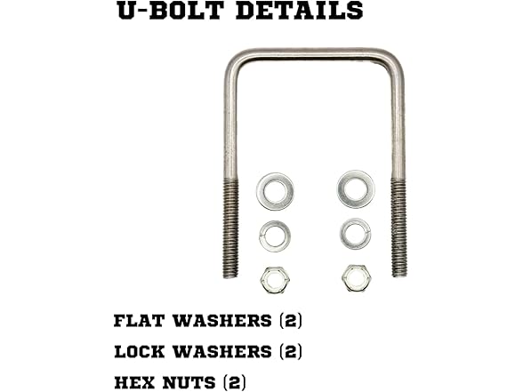 Mighty Fasteners U-Bolt 3/8"-16 12pk