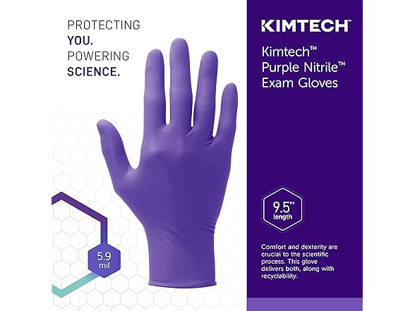 Kimtech Purple Nitrile Exam Gloves Small 100pk