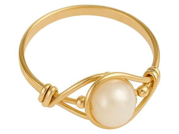 Gold Filled Pearl Ring (10)