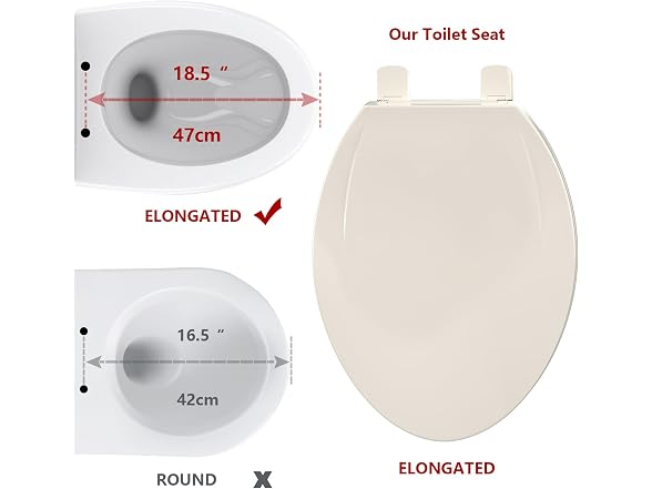 YardYonder Toilet Seat Elongated