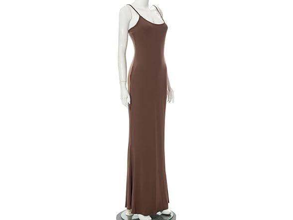 Woxlica Women (L) Casual Lounge Slip Long Dress