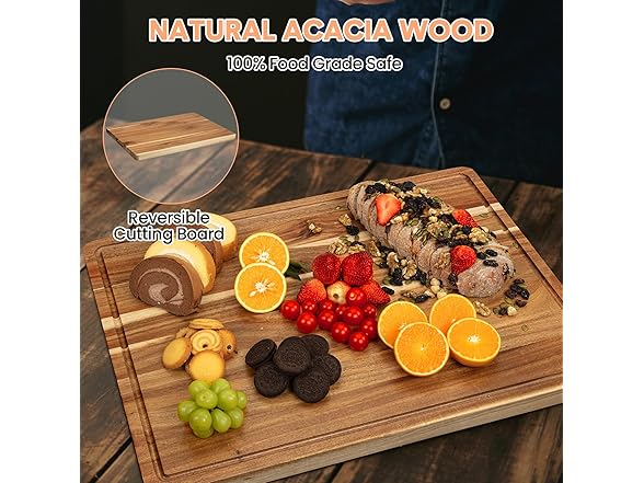 DYTesa Acacia Cutting Board 24x18in