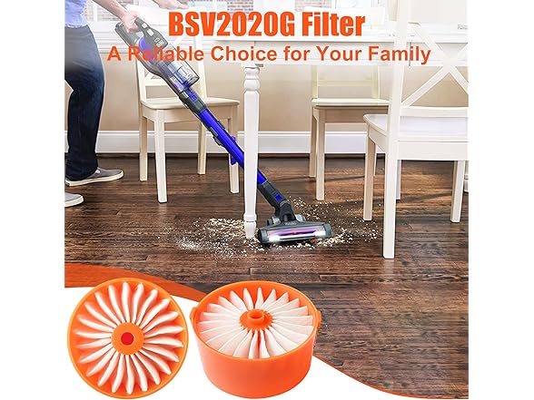 4 Pack Cordless Stick Vacuum Filter