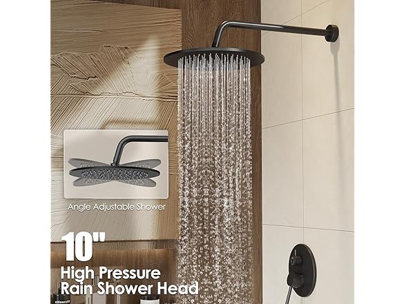 Gabrylly Shower System w/ Tub Spout, 3-Way Shower Valve