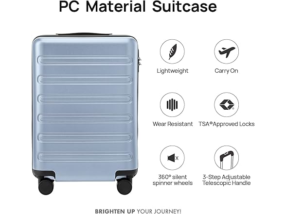 NINETYGO Carry On Luggage