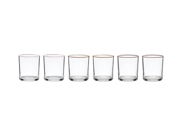 Oneida Glassware, 24 Sever Sunbaked Medium Tumbler, Set of 6