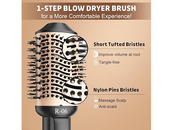 Lopeie Hair Dryer Brush Blow Dryer Brush in One 4