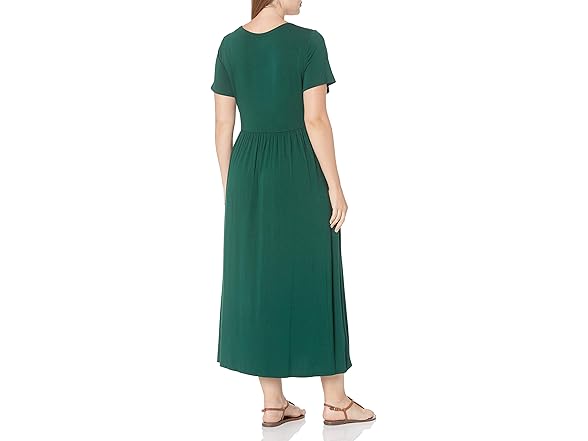 Amazon Essentials Women's Short-Sleeve Maxi Dress