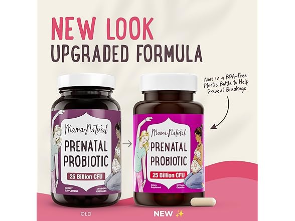Mama Natural Prenatal Probiotics 25 Billion CFU