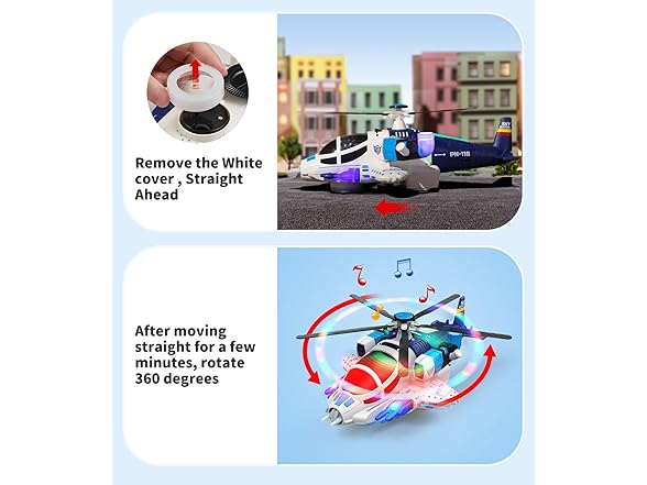 Kids Helicopter Toy with Lights & Sound
