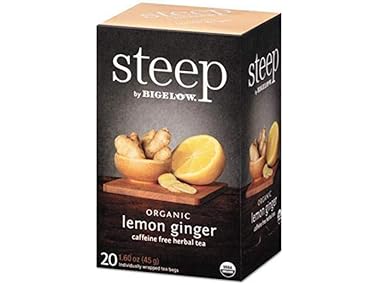 $4.99, Was $8.05, 38% Off! Bigelow Tea Steep Lemon Ginger Organic, 1.55oz dealfomo