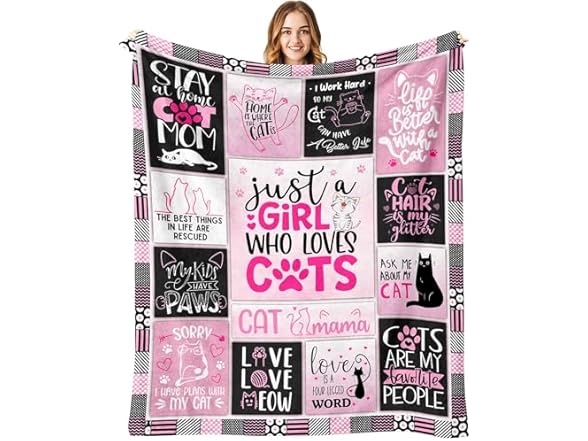 Zvzmzy Gift for Cats Lover Blanket