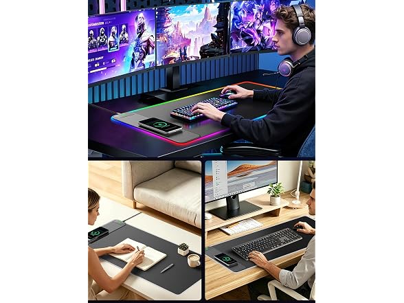 abc.mat Wireless Charging Mouse Pad