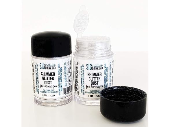 Edible Silver Glitter Drink Dust 3 Gram Shaker