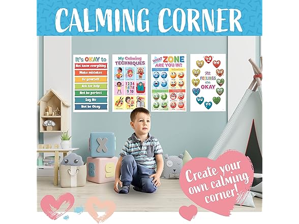 DeeDee's Feelings Chart Set, 11x17", 4pc