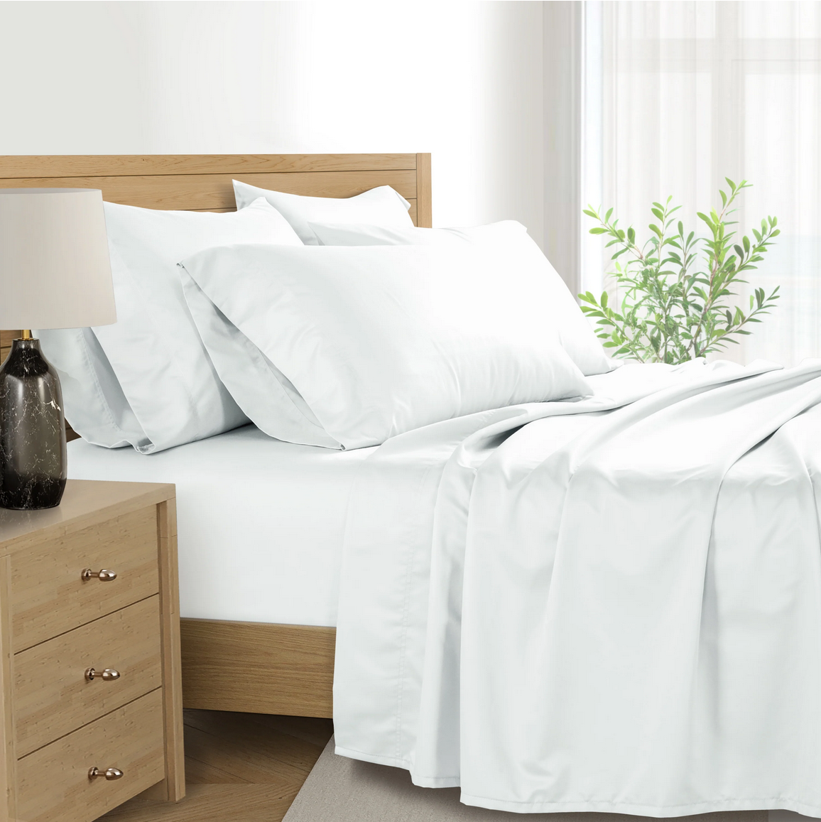 Kathy Ireland 1000TC Egyptian Cotton Sheet Set - Gallery 8