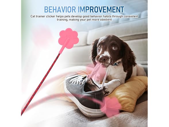 Toddmomy Pet Training Stick, 2Pcs Rubber Cat