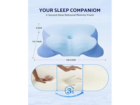 finbuco Cervical Neck Pillow, Contour